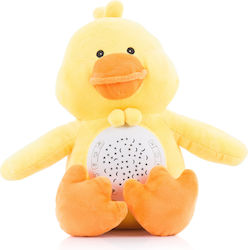 Chipolino Sleep Toy Duck made of Fabric with Music and Light for 0++ Months