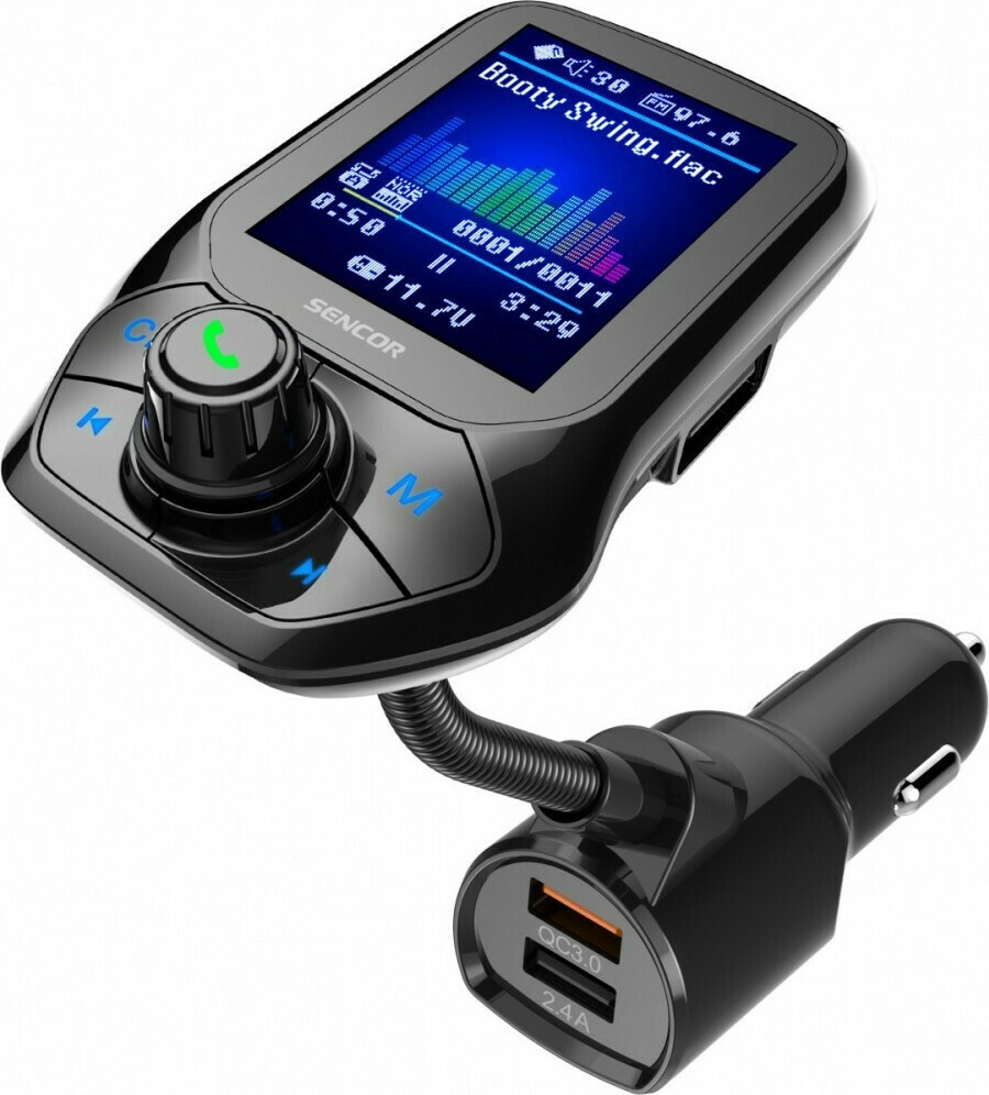 Sencor FM Transmitter Αυτοκινήτου SWM 5858 BT με USB / Bluetooth