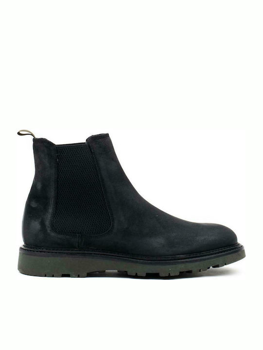 Men's Leather Boots SANDRO FERRI D-U150 HUNTER M BLACK BLACK BLACK