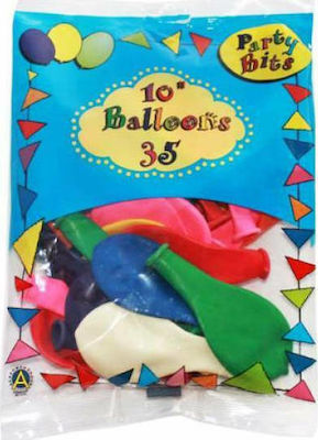 Set 35 Baloane Latex Multicolor 25buc