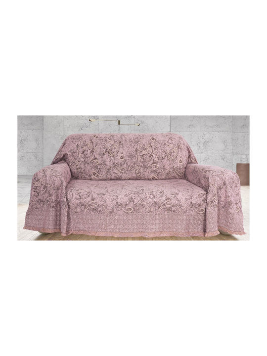 Mc Decor Venus Ριχτάρι Πολυθρόνας Chenille 180x180εκ. Λιλά