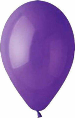 Set of 100 Balloons Latex Purple 30cm