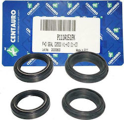 Centauro Fork Seal Fork Seals & Scrapers 37x49x8/9.5 for Suzuki VL 125/250 LC Intruder 2000-2007 P111A151FK