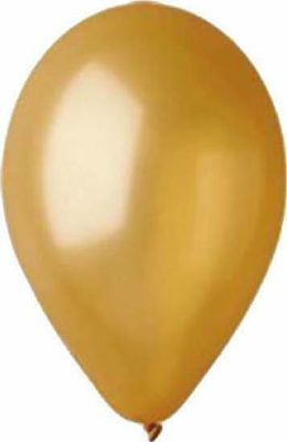 Set of 100 Balloons Latex Gold 30cm