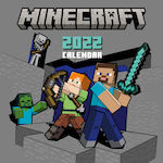 Danilo Minecraft Monthly Wall Mounted Diary 2022 30x30cm