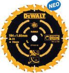 Dewalt Schneidscheibe Holz mit 24 Zähnen 165mm DT10300