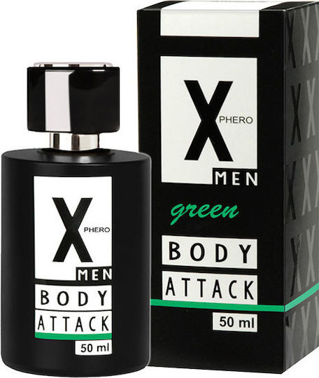 Aurora Perfume with Pheromones X Phero Men Green Body Attack in Spray 50ml