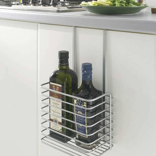 Metaltex Wall Mounted Bathroom Shelf Metallic 20x15x36cm Silver