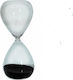Lalos Decorative Office Hourglass Made of Glass 7x16x16cm Black Sand