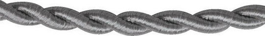 VK Lighting Υφασμάτινο Καλώδιο 3x0.75mm² σε Γκρι Χρώμα 1m 47143-033654