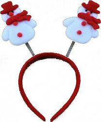 Headband with Snowman Pattern