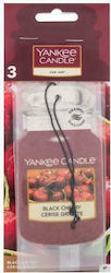 Yankee Candle Αρωματική Καρτέλα Κρεμαστή Αυτοκινήτου Car Jar Black Cherry 3τμχ
