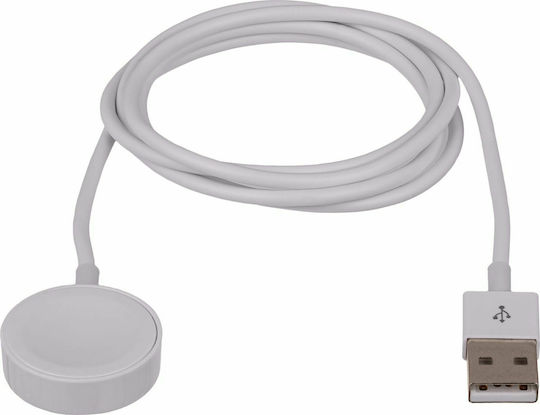 Akyga AK-SW-15 Charging Cable Зарядно за Apple Watch Бялς