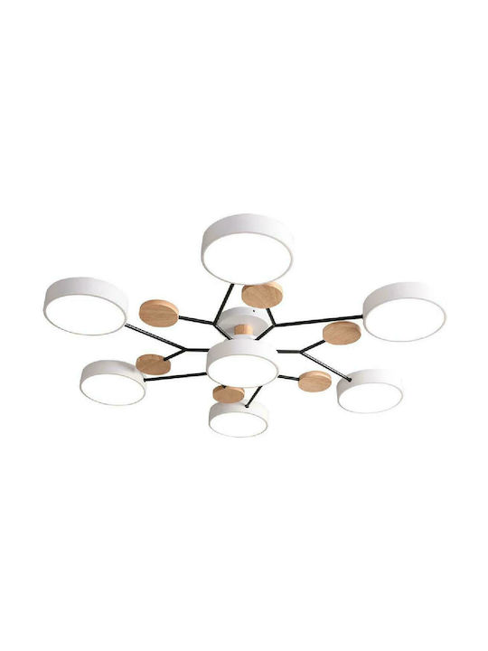 Powertech Modern Mount Metal Ceiling Light Built-in LED White