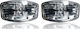 Mars Tech Square Foglights Car LED Universal 12 / 24V 26.5cm 2pcs