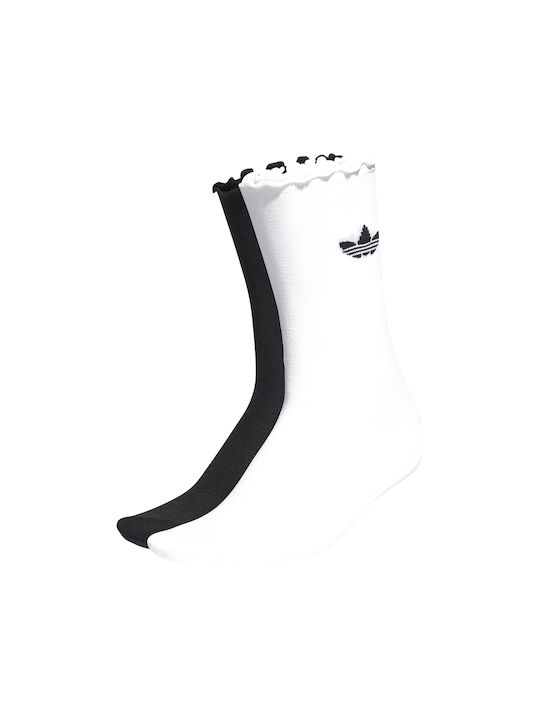 Adidas Semi-Sheer Ruffle Αθλητικές Κάλτσες Πολύχρωμες 2 Ζεύγη