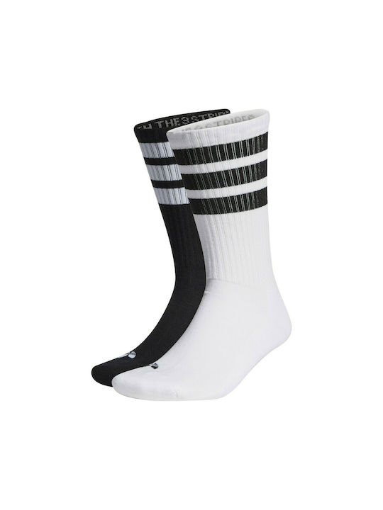 Adidas 3-Stripes Αθλητικές Κάλτσες Πολύχρωμες 2 Ζεύγη