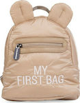 Childhome My First Bag Σχολική Τσάντα Πλάτης Νηπιαγωγείου σε Μπεζ χρώμα Μ20 x Π8 x Υ24cm