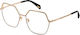 Police Metal Eyeglass Frame Gold VPLD27 0301