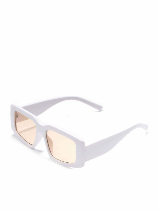 Olympus Sunglasses Mideia Femei Ochelari de soare cu Alb Din plastic Rame 02-070