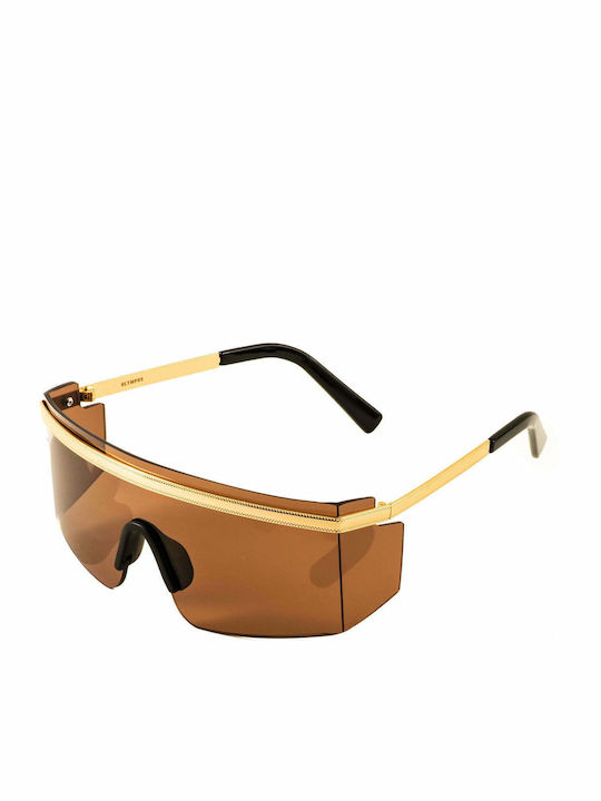 Olympus Sunglasses Midas Sunglasses Brown with Metal Frame & Brown Lens Olympus Sunglasses Midas Sunglasses Brown with Metal Frame & Brown Lens