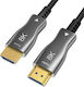 Claroc HDMI 2.1 Ултра Висока Скорост 48Gbps 4K 120Hz HDR VRR Кабел HDMI Мъжки - HDMI Мъжки 3м Черен