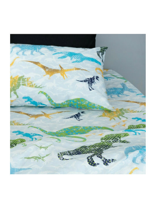 Palamaiki Kids Cotton Pillowcase 50x75cm Γαλάζια