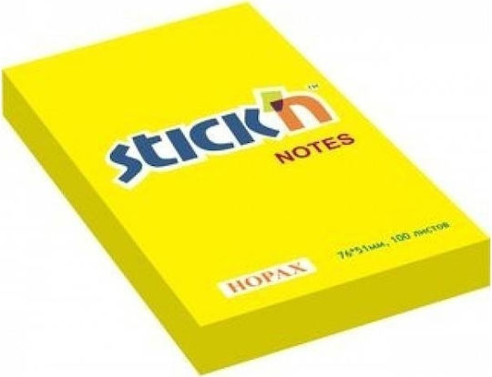 Salko Paper Sticky Note Pads in Cube 100 Sheets Yellow 7.6x5.1pcs