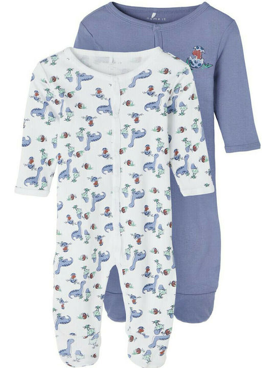 Name It Set Babystrampler Langärmliges mit Hose Mehrfarbig 2Stück