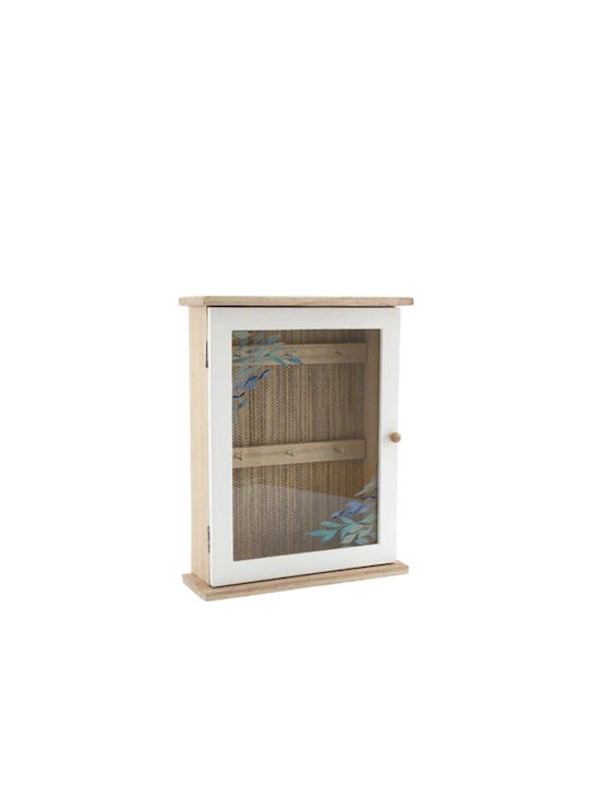 Atmosphera Κλειδοθήκη Τοίχου Ξύλινη 6 θέσεων 20x27cm