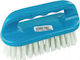 Plastic Cleaning Brush with Handle Blue 15x7cm