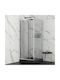 Orabella Fusion Duschwand für Dusche mit Zusammenklappbar Tür 66-70x180cm Klarglas Chrom