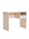 Study Desk 90x52x74cm Wooden with Shelf and Drawer 19.26kg Zara Dynamic