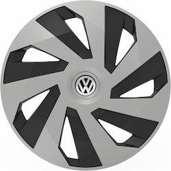 Versaco Car Hubcap Set Vector with VW Emblem 14" 4pcs Silver