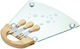 Kitchen Craft Glass Chopping Board Set with Knives & Fork Turquoise 33x33cm 4pcs