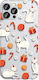 Forcell Winter 21/22 Back Cover Silicon Christmas Cat (iPhone 13 Pro)