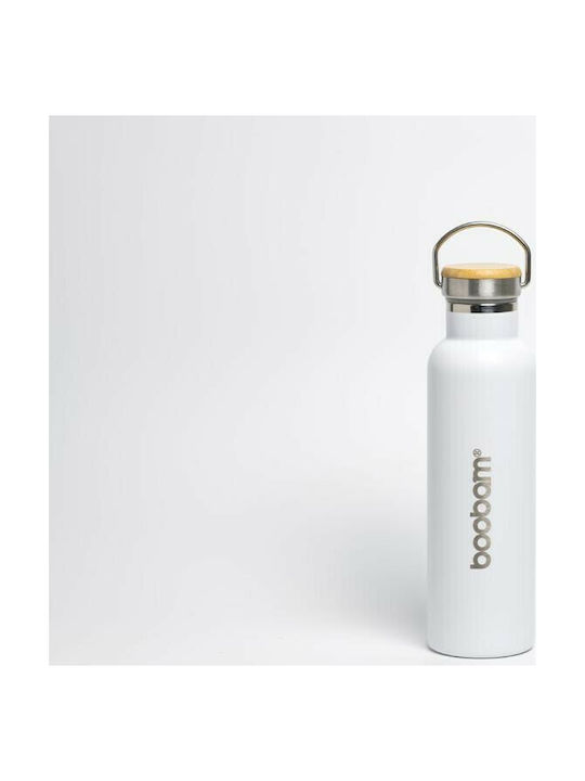 Boobam Bottle Water Bottle Plastic 600ml White