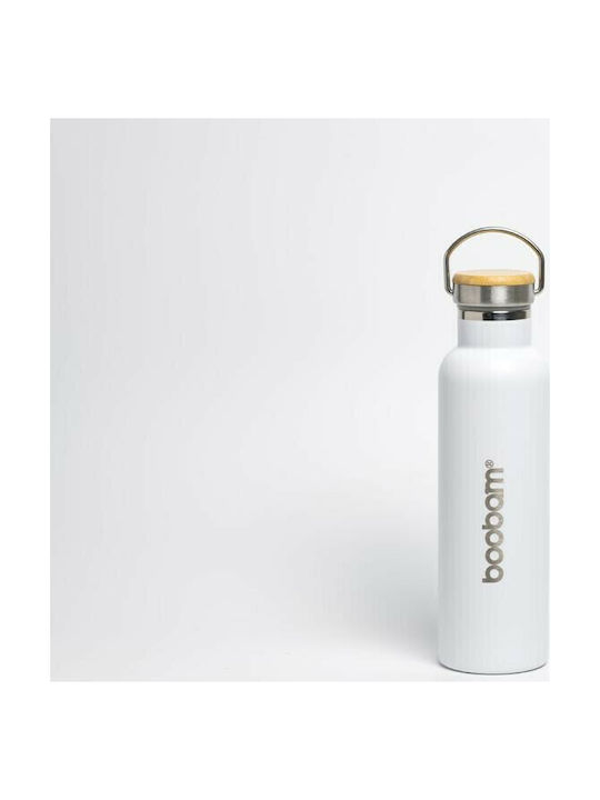 Boobam Bottle Wasserflasche Kunststoff 600ml Weiß