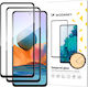 Wozinsky Super Tough Full Glue Full Face Tempered Glass 2τμχ Μαύρο (Xiaomi Redmi Note 12 Pro+ / Note 12 Pro / Note 12 5G / Note 12 / Xiaomi Redmi Note 10 Pro)