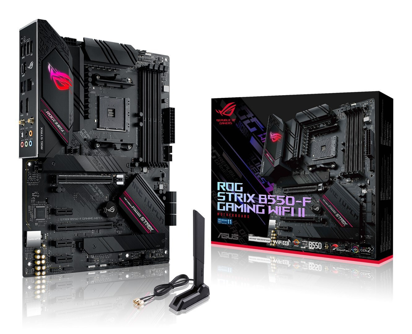 Asus Rog Strix B550-F Gaming WIFI II Motherboard ATX με AMD AM4 Socket (90MB19V0-M0EAY0)