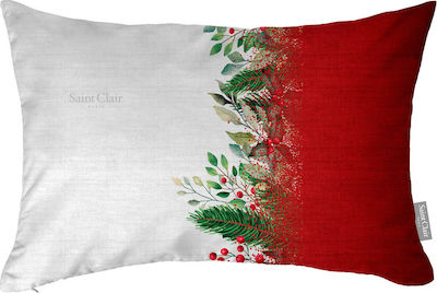 Saint Clair Christmas Decorative Pillow 4021 Rectangular Red 45x30pcs 1716030221001