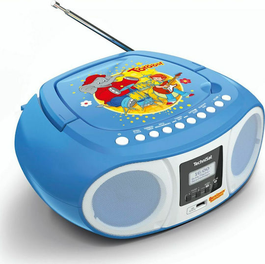 Technisat Digitradio 1990 Benjamin Blümchen Sistem Audio Portabil cu Bluetooth CD MP3 USB Radio Albastru