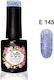 Gellie Ημιμόνιμο Βερνίκι Νυχιών E 145 με Glitte...