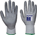 Portwest Gloves for Work Gray Polyurethane Cutting edge