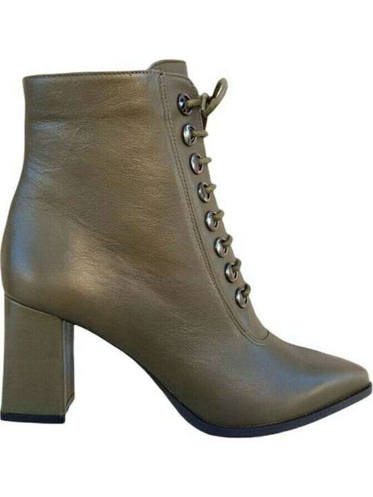 Fardoulis Leather Women's Ankle Boots with High...