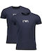 Armani Exchange 2 Pack Ανδρικό T-shirt Navy Μπλε με Λογότυπο