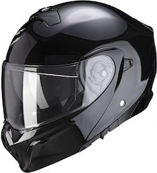 Scorpion Exo 930 Flip-Up Helmet with Sun Visor Black Gloss 930-BLACK