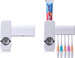 Viosarp Βάση Στήριξης Οδοντόβουρτσας Επιτοίχια Πλαστική Λευκή