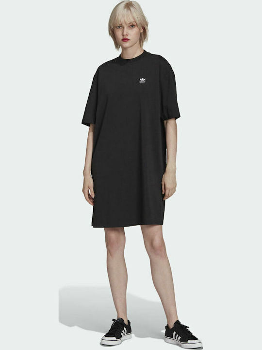 Adicolor Classics Big Trefoil Summer Mini Athletic T-Shirt Short Sleeve Black Dress