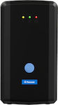 Tescom Leo Plus Led UPS Line-Interactive 850VA 480W με 2 Schuko Πρίζες